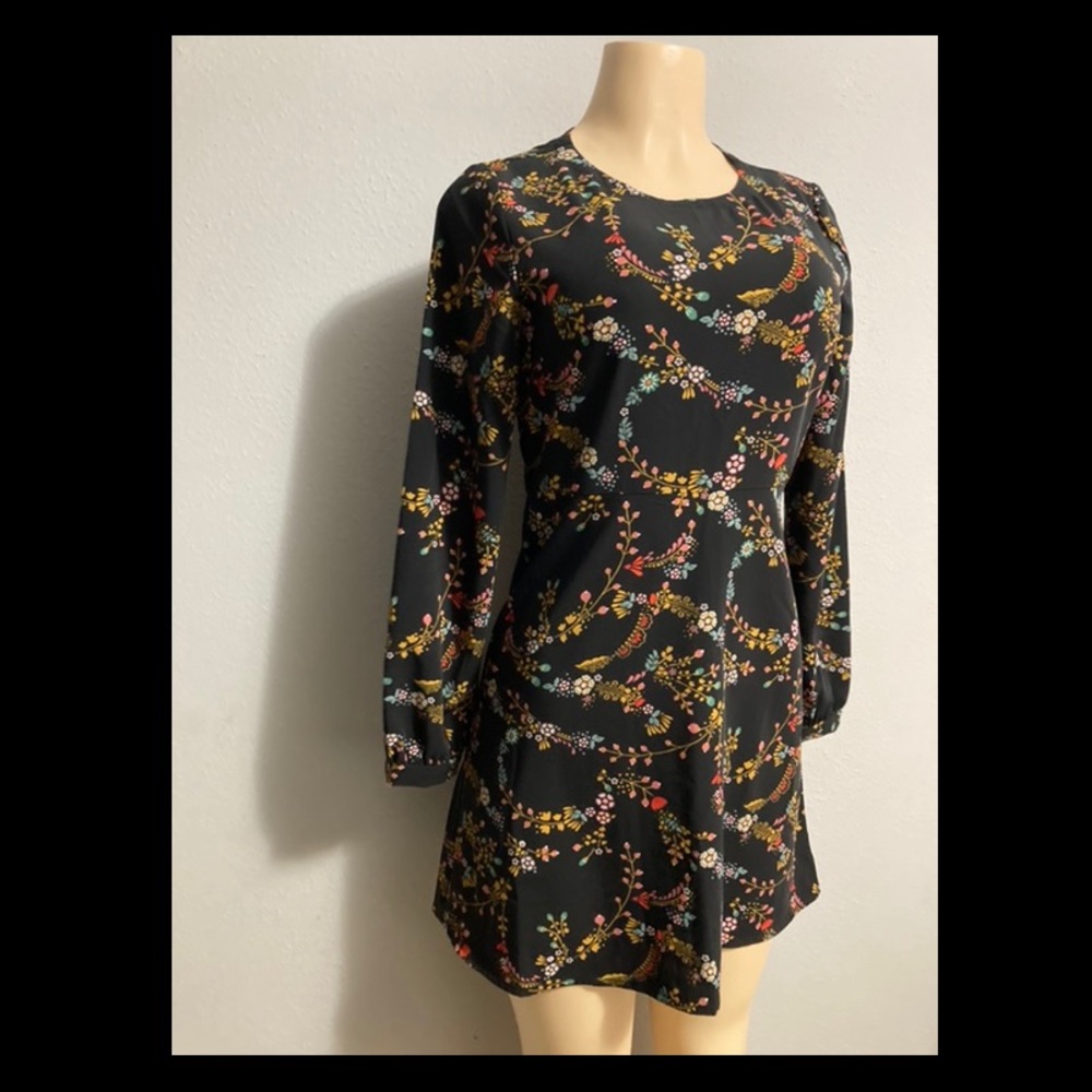 Loft Women Career Formal Long Sleeve Floral Dress - Picture 4 of 9